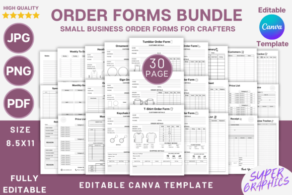 Download Crafters Business Bundle | Order Froms - Premium Bundle
