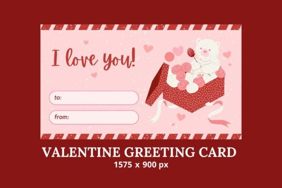 Download Cute Valentine Greeting Card Printable - Premium Resources