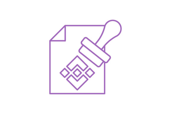 Download Flat Icon Crypto Paper Stamp Outline - Outline Collection