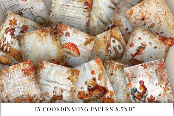 Download Fall Junk Journal Pages - Journal Collection