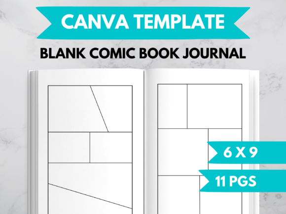 Download Comic Book Journal Template for Canva - Journal Collection