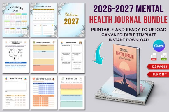 Download 2026–2027 Mental Health Journal Bundle - Journal Collection