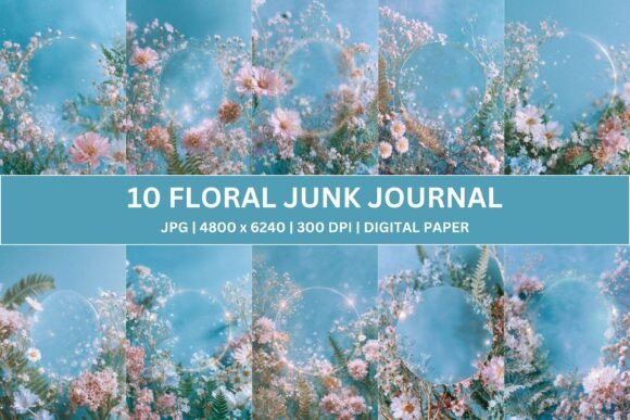 Download 10 Magic Floral Junk Journal - Journal Collection