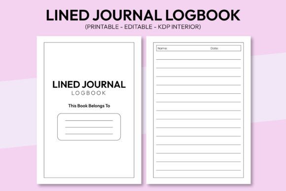 Download Lined Journal Logbook KDP Interior - Journal Collection